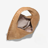 Chloe Suede and Leather Crescent Hobo Bag – Luxury Large Shoulder Bag for Women - in Camel | Arvea Bags