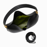Fay Leather Shoulder Bag Designer Hobo Bag for Women - in Black | Arvea Bags