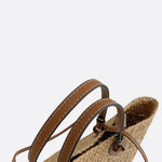 Handwoven Straw Shoulder Bag – Elegant, Functional & Lightweight - in Camel | Arvea Bags