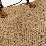 Handwoven Straw Shoulder Bag – Elegant, Functional & Lightweight - in Camel | Arvea Bags