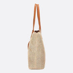 Tassel - Detail Woven Shoulder Bag – Elegant & Functional - in Camel | Arvea Bags