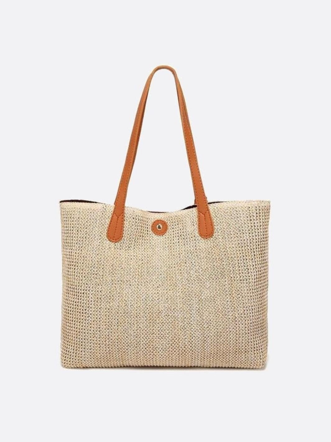 Tassel - Detail Woven Shoulder Bag – Elegant & Functional - in Camel | Arvea Bags
