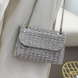Aeris | Luxury Turquoise Crystal Evening Bag – Bold & Elegant Statement Piece - in Blue | Arvea Bags
