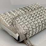 Aeris | Luxury Turquoise Crystal Evening Bag – Bold & Elegant Statement Piece - in Blue | Arvea Bags