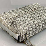 Aeris | Luxury Turquoise Crystal Evening Bag – Bold & Elegant Statement Piece - in Blue | Arvea Bags