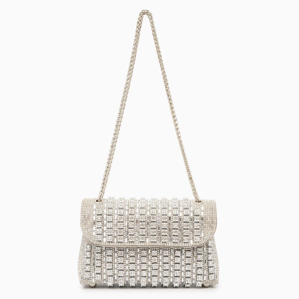 Aeris | Luxury Turquoise Crystal Evening Bag – Bold & Elegant Statement Piece - in Blue | Arvea Bags