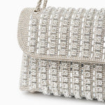 Aeris | Luxury Turquoise Crystal Evening Bag – Bold & Elegant Statement Piece - in Blue | Arvea Bags