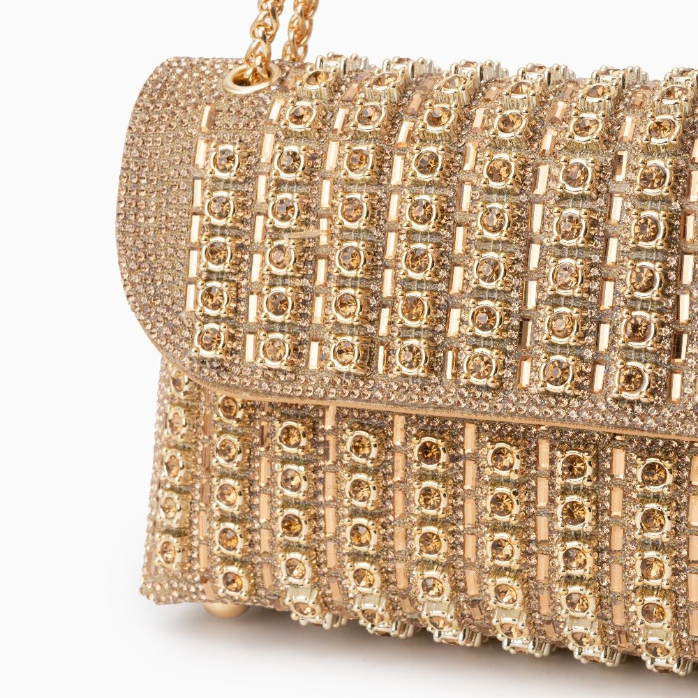 Aeris | Luxury Turquoise Crystal Evening Bag – Bold & Elegant Statement Piece - in Sky Blue | Arvea Bags