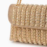 Aeris | Luxury Turquoise Crystal Evening Bag – Bold & Elegant Statement Piece - in Sky Blue | Arvea Bags