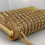 Aeris | Luxury Turquoise Crystal Evening Bag – Bold & Elegant Statement Piece - in Sky Blue | Arvea Bags