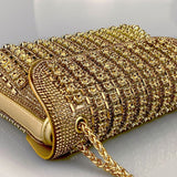 Aeris | Luxury Turquoise Crystal Evening Bag – Bold & Elegant Statement Piece - in Sky Blue | Arvea Bags