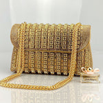 Aeris | Luxury Turquoise Crystal Evening Bag – Bold & Elegant Statement Piece - in Sky Blue | Arvea Bags