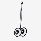 Aeriselle | Wide - Eyed Leather Bag Charm – Playful, Bold & Eye - Catching - in Black | Arvea Bags