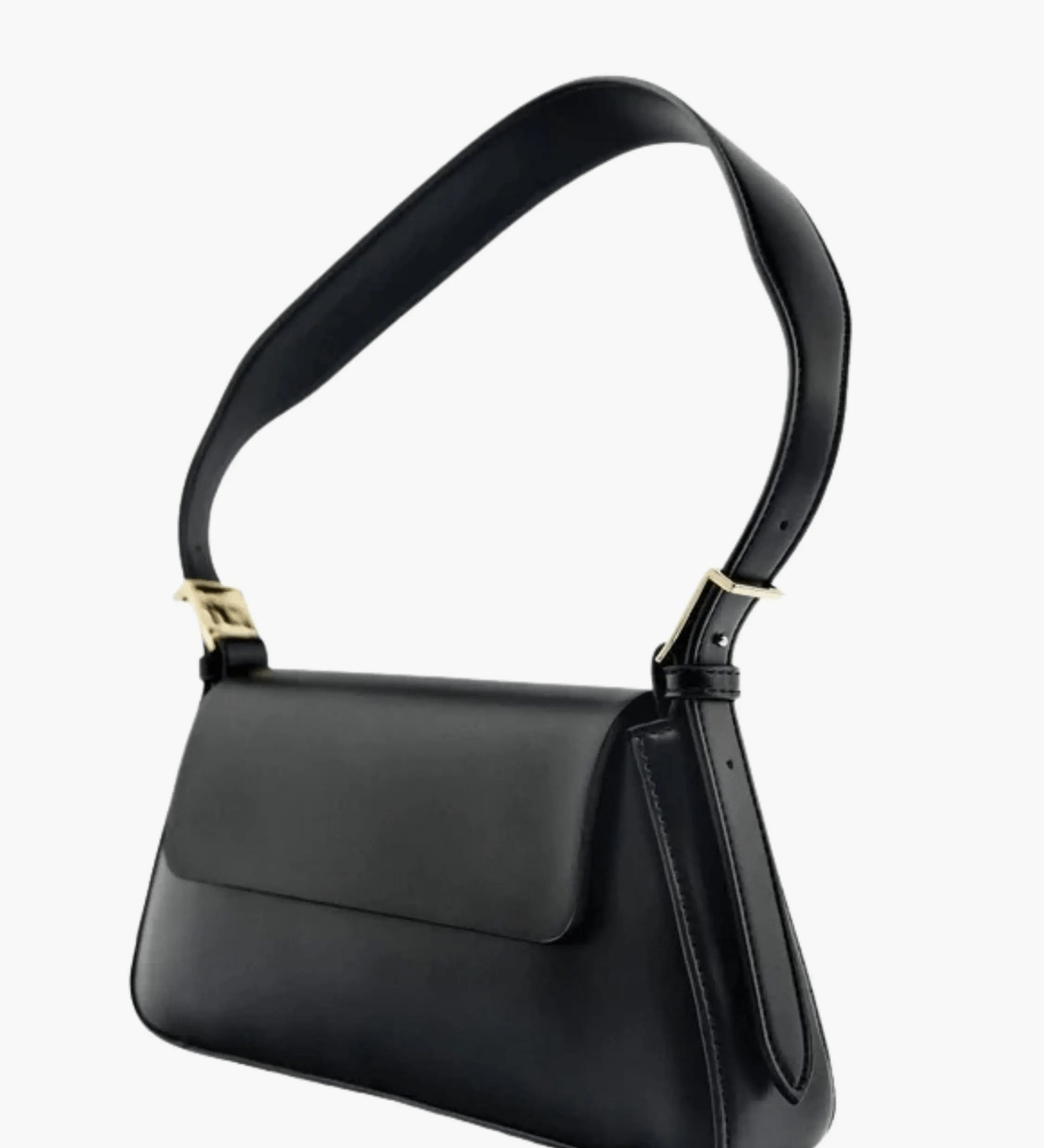 Amara | Black Minimalist Shoulder Bag – Timeless & Elegant - in Black | Arvea Bags