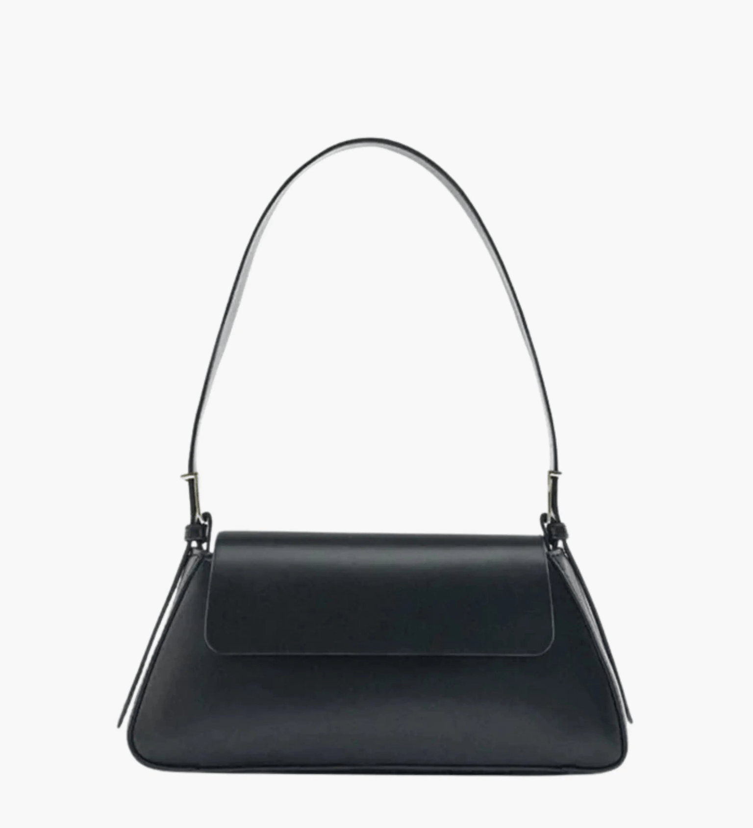 Amara | Black Minimalist Shoulder Bag – Timeless & Elegant - in Black | Arvea Bags