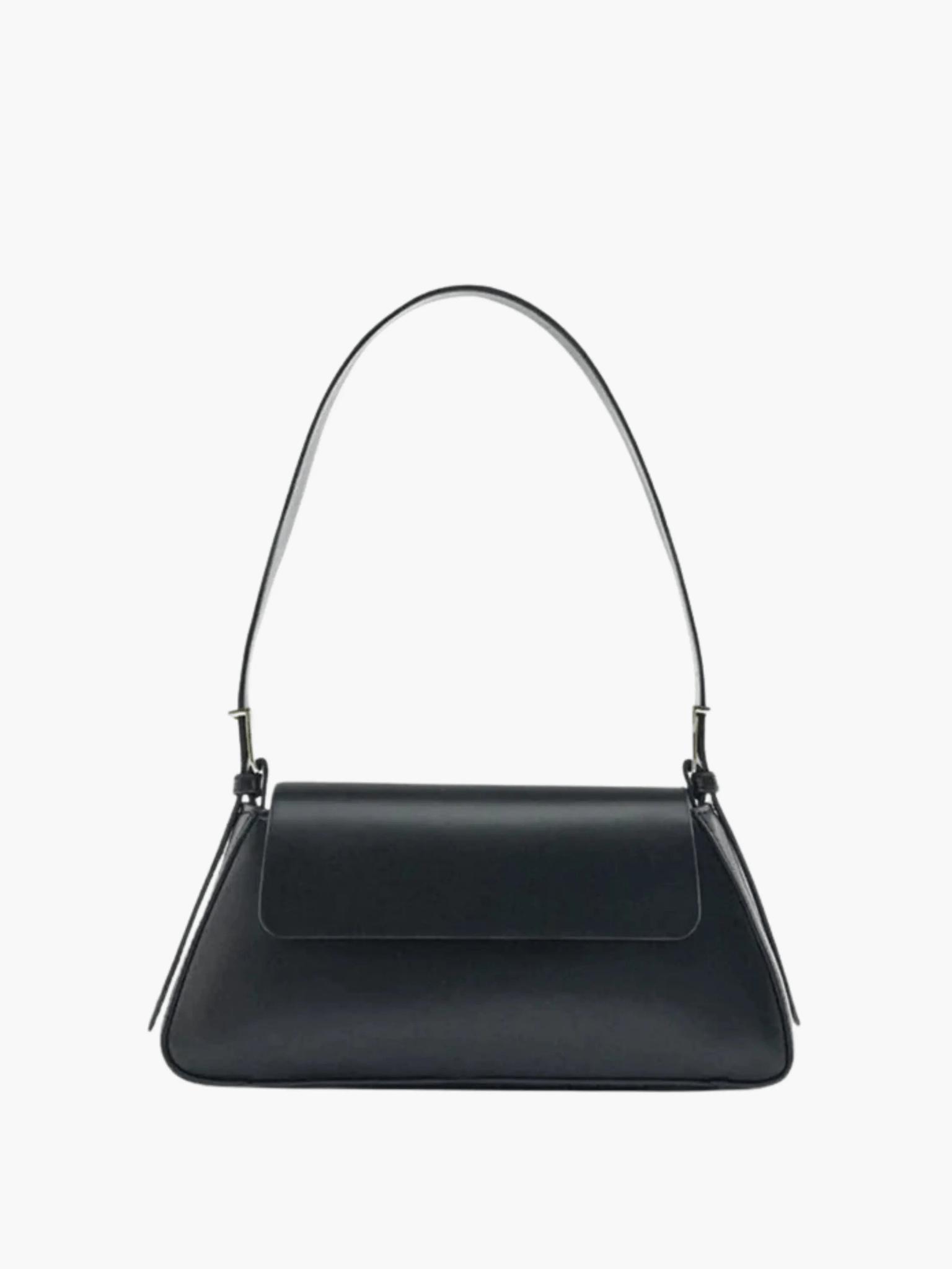 Amara | Black Minimalist Shoulder Bag – Timeless & Elegant - in Black | Arvea Bags