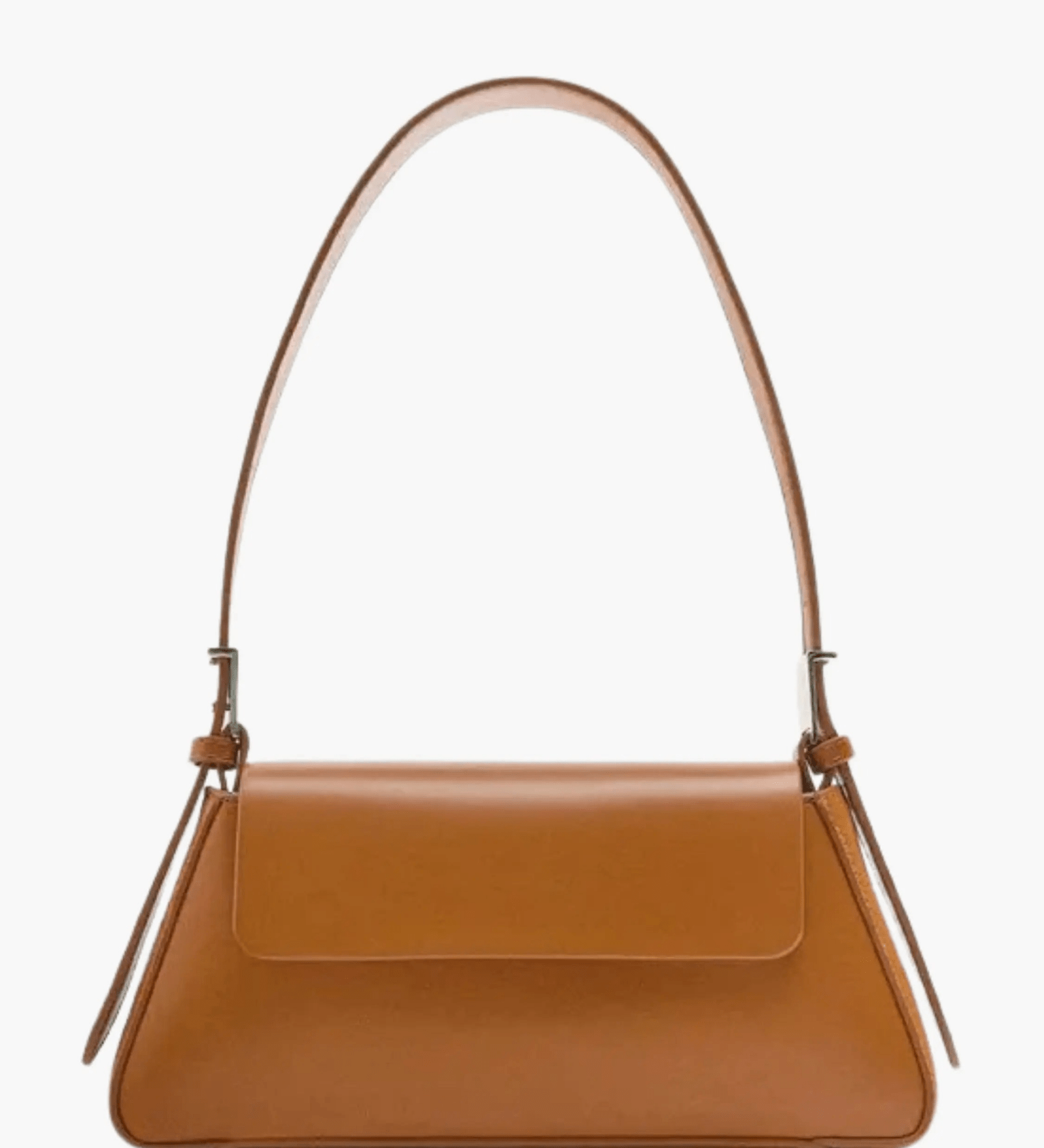 Amara | Black Minimalist Shoulder Bag – Timeless & Elegant - in Brown | Arvea Bags