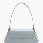 Amara | Black Minimalist Shoulder Bag – Timeless & Elegant - in Light Blue | Arvea Bags