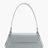 Amara | Black Minimalist Shoulder Bag – Timeless & Elegant - in Light Blue | Arvea Bags