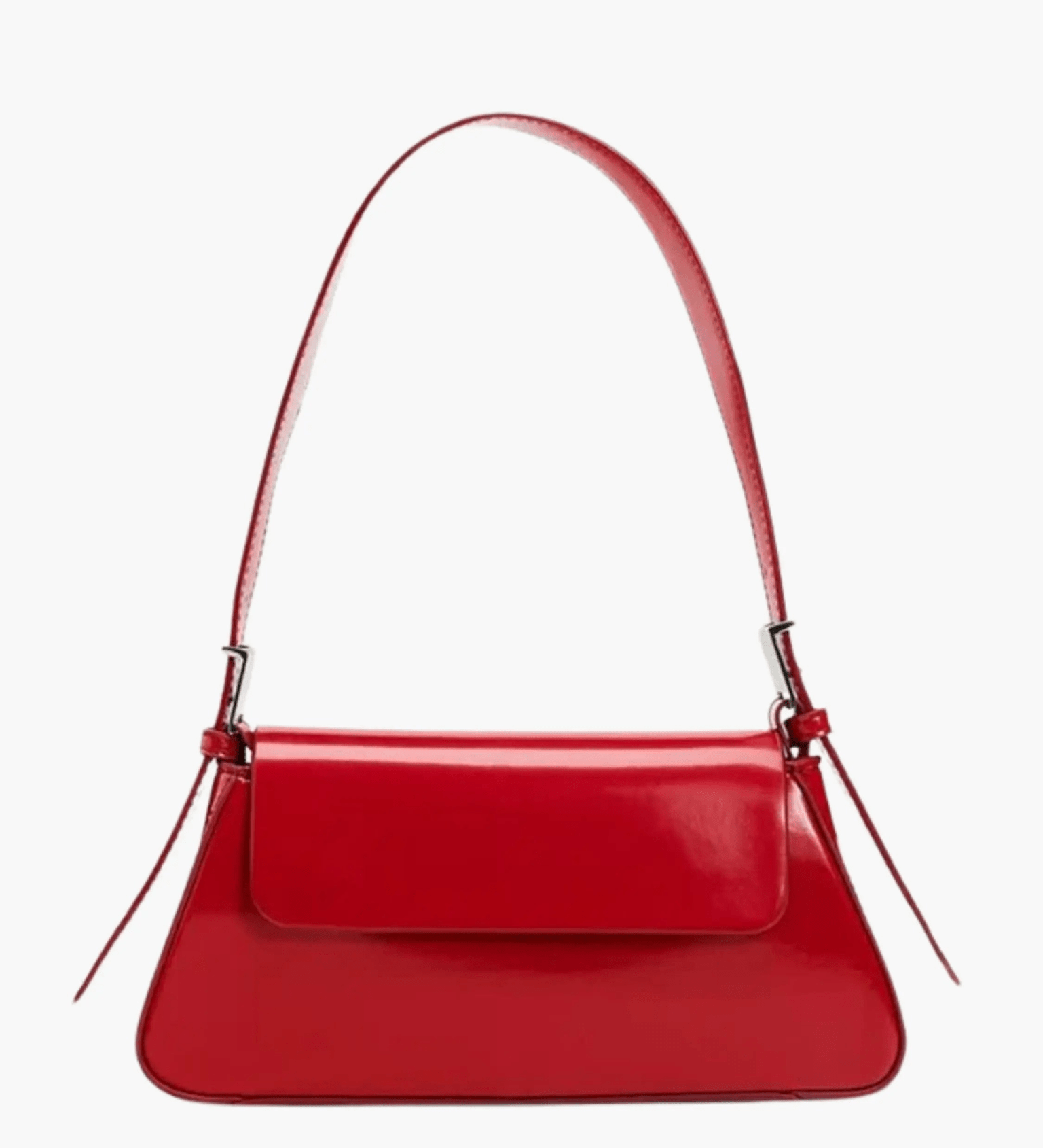 Amara | Black Minimalist Shoulder Bag – Timeless & Elegant - in Red | Arvea Bags