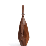 Amara | Luxe Suede & Leather Shoulder Bag – Timeless Elegance - in Dark Brown | Arvea Bags