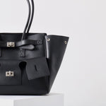 Amelia | Black Leather Handbag – Sophisticated & Stylish - in Black | Arvea Bags