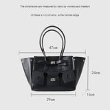 Amelia | Black Leather Handbag – Sophisticated & Stylish - in Black | Arvea Bags