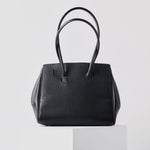 Amelia | Black Leather Handbag – Sophisticated & Stylish - in Black | Arvea Bags