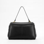 Amelia | Black Structured Leather Handbag – Elegant & Timeless - in Black | Arvea Bags