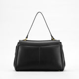 Amelia | Black Structured Leather Handbag – Elegant & Timeless - in Black | Arvea Bags