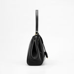 Amelia | Black Structured Leather Handbag – Elegant & Timeless - in Black | Arvea Bags