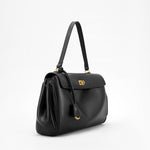 Amelia | Black Structured Leather Handbag – Elegant & Timeless - in Black | Arvea Bags