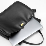 Amelia | Black Structured Leather Handbag – Elegant & Timeless - in Black | Arvea Bags