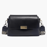 Aria | Black Leather Crossbody Bag – Modern & Chic - in Black | Arvea Bags