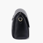 Aria | Black Leather Crossbody Bag – Modern & Chic - in Black | Arvea Bags