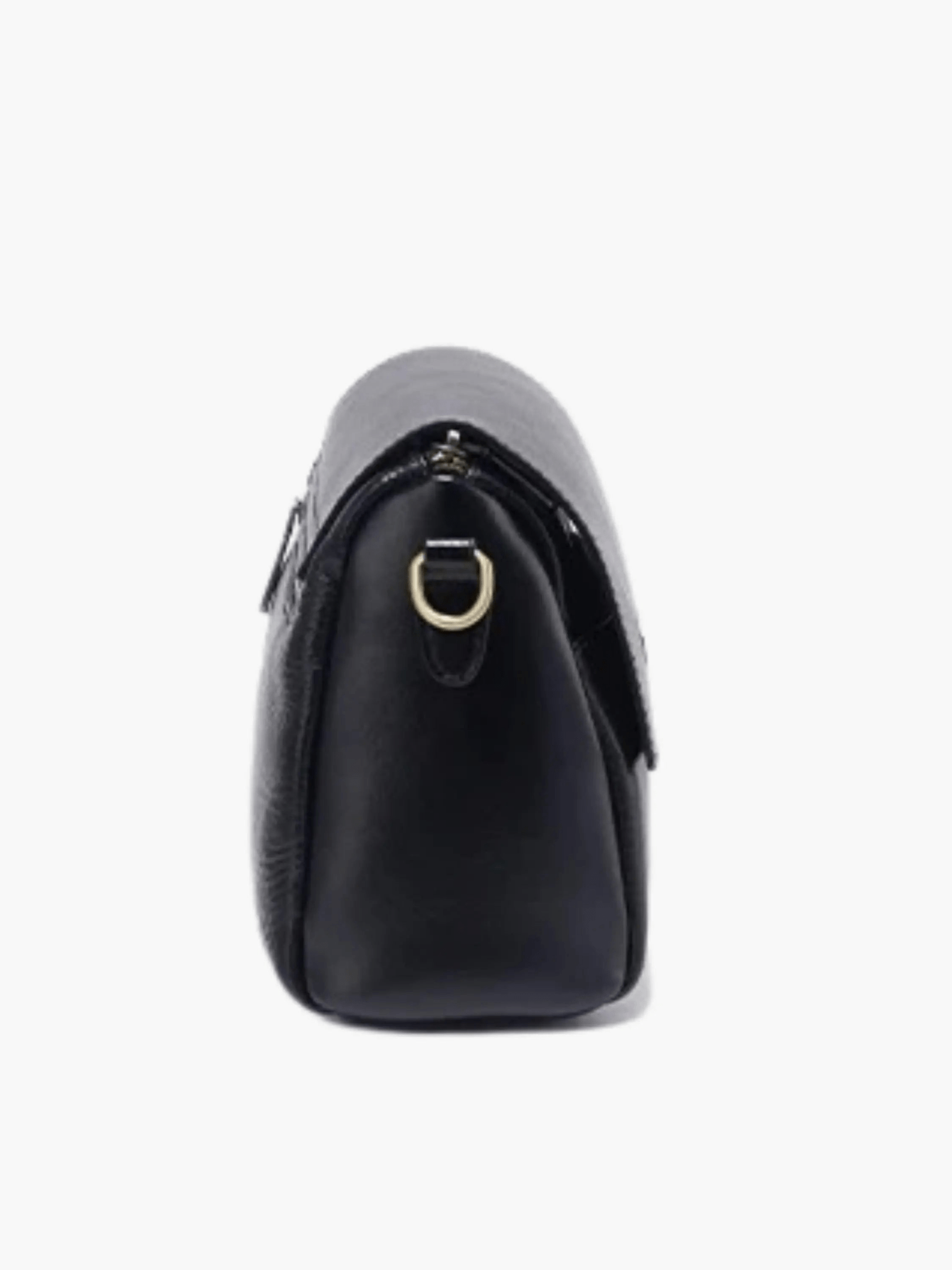 Aria | Black Leather Crossbody Bag – Modern & Chic - in Black | Arvea Bags