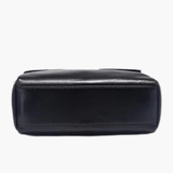 Aria | Black Leather Crossbody Bag – Modern & Chic - in Black | Arvea Bags