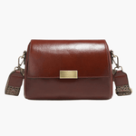 Aria | Black Leather Crossbody Bag – Modern & Chic - in Brown | Arvea Bags