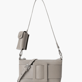 Aria | Blue Buckle Crossbody Bag – Modern & Versatile - in Grey | Arvea Bags
