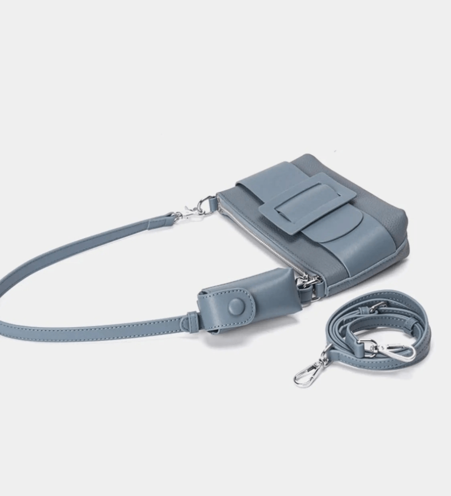 Aria | Blue Buckle Crossbody Bag – Modern & Versatile - in Teal | Arvea Bags