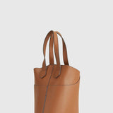 Aria | Classic Tan Leather Bucket Bag – Effortless Sophistication - in Beige | Arvea Bags