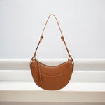 Aria | Tan Saddle Crossbody Bag – Classic & Versatile - in Black | Arvea Bags