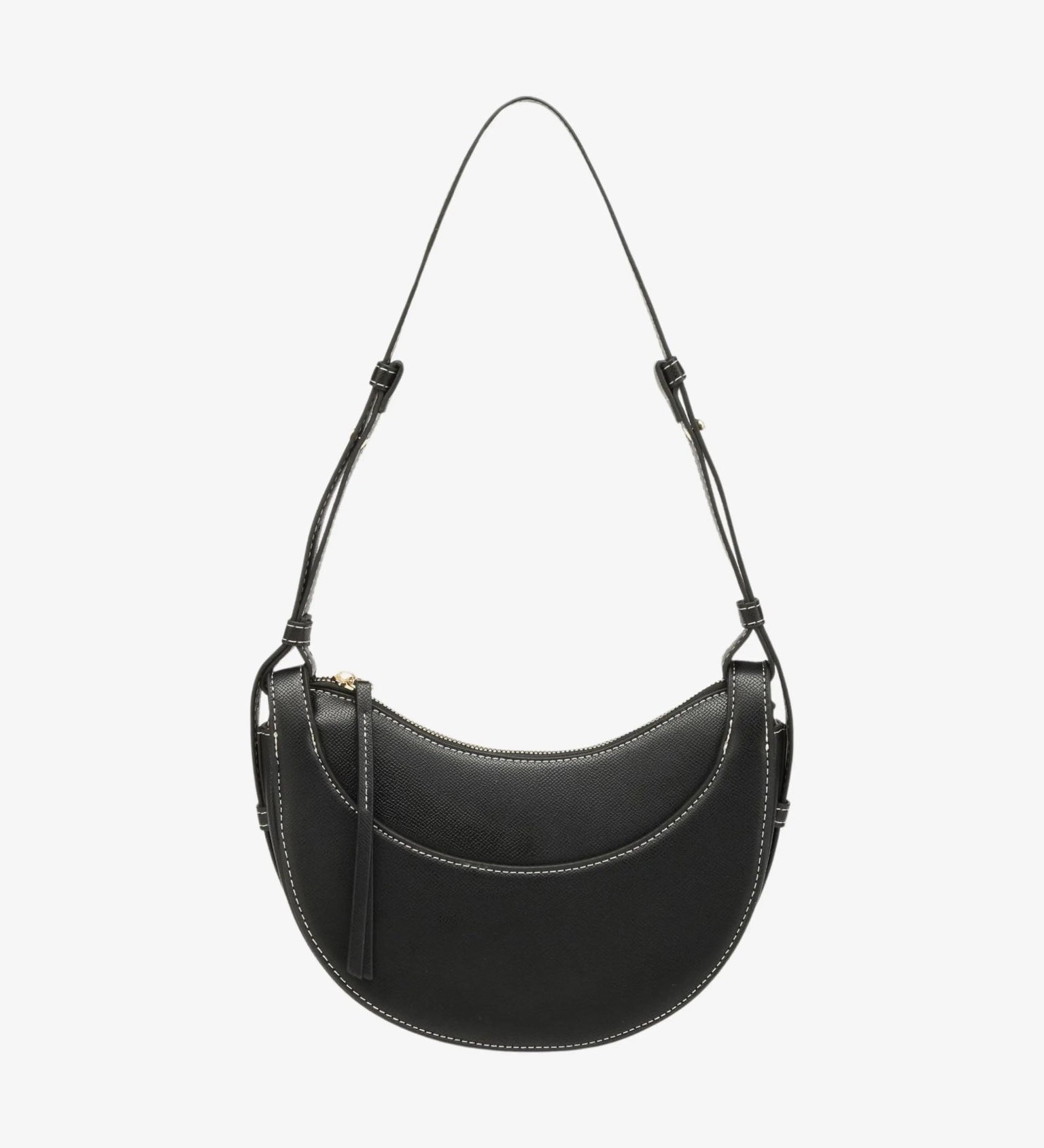 Aria | Tan Saddle Crossbody Bag – Classic & Versatile - in Black | Arvea Bags