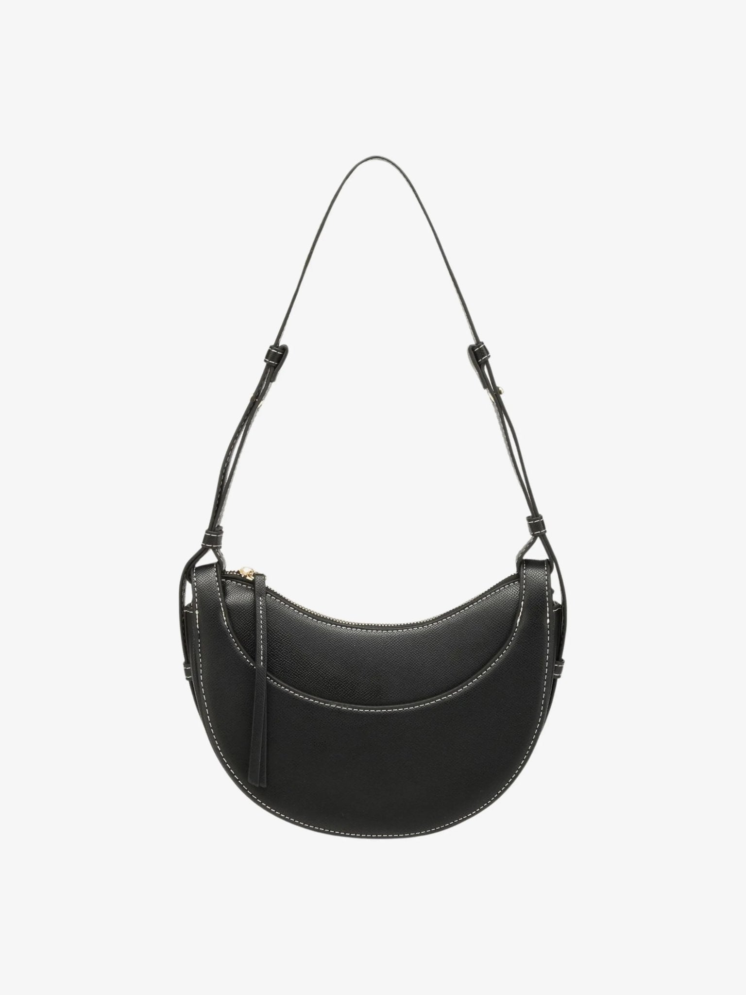 Aria | Tan Saddle Crossbody Bag – Classic & Versatile - in Black | Arvea Bags