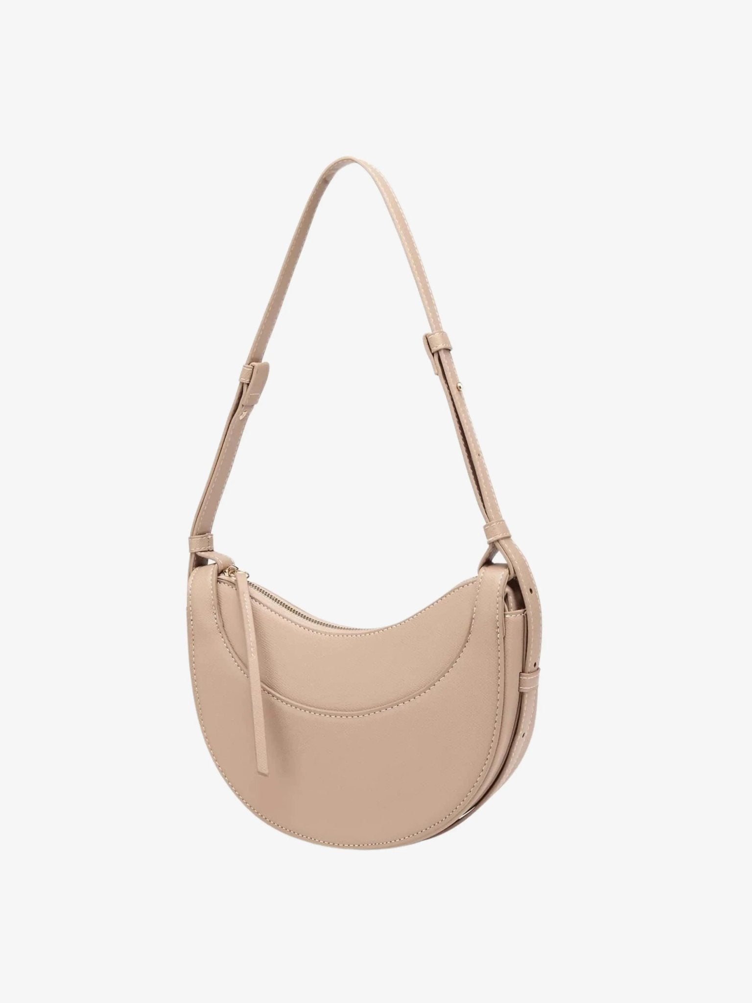 Aria | Tan Saddle Crossbody Bag – Classic & Versatile - in Khaki | Arvea Bags