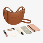 Aria | Tan Saddle Crossbody Bag – Classic & Versatile - in Tan Brown | Arvea Bags
