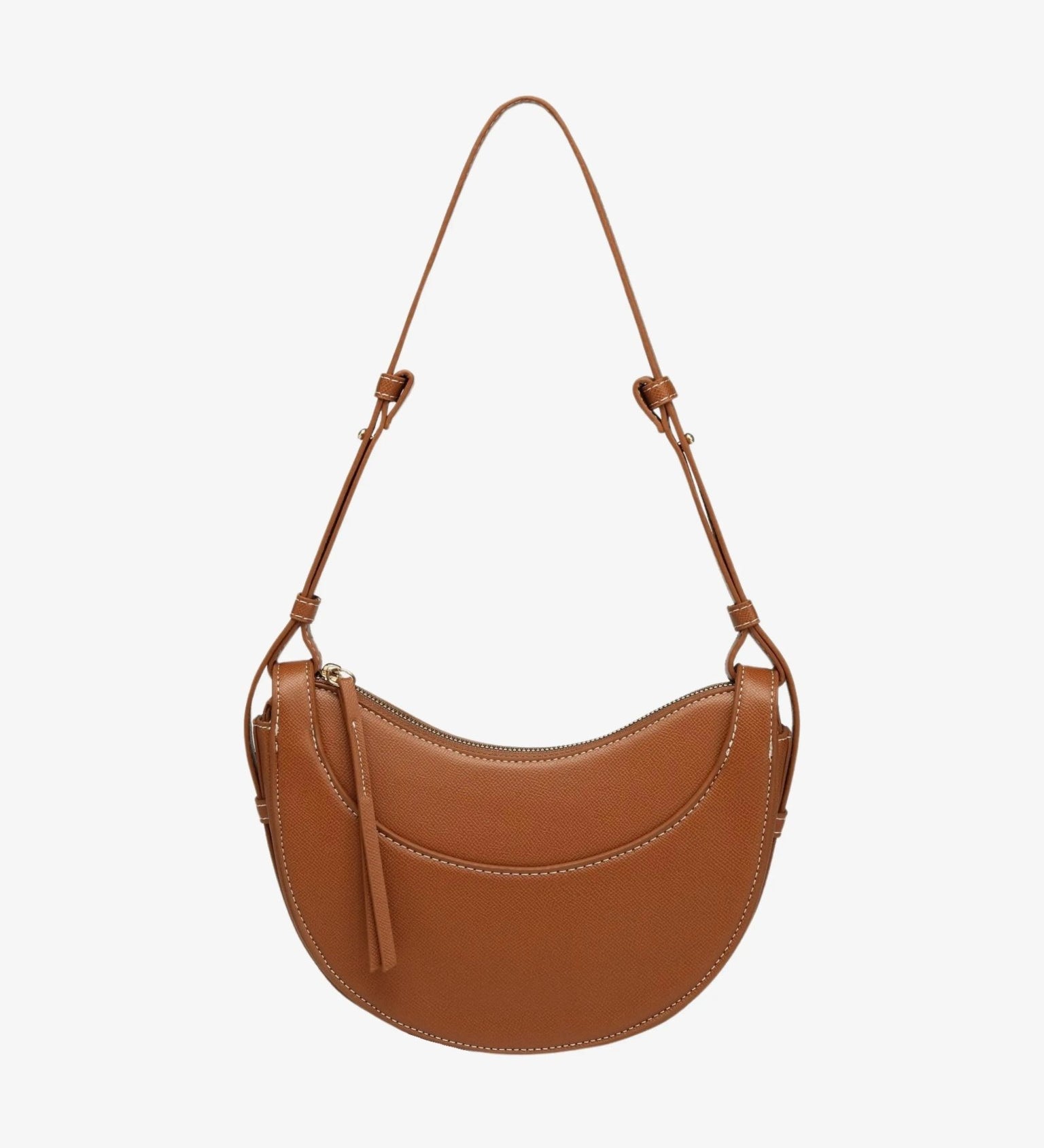 Aria | Tan Saddle Crossbody Bag – Classic & Versatile - in Tan Brown | Arvea Bags