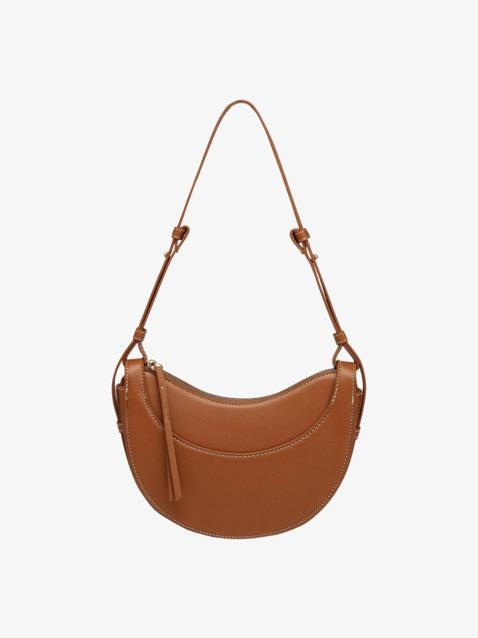 Aria | Tan Saddle Crossbody Bag – Classic & Versatile - in Tan Brown | Arvea Bags