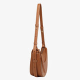 Aria | Tan Saddle Crossbody Bag – Classic & Versatile - in Tan Brown | Arvea Bags