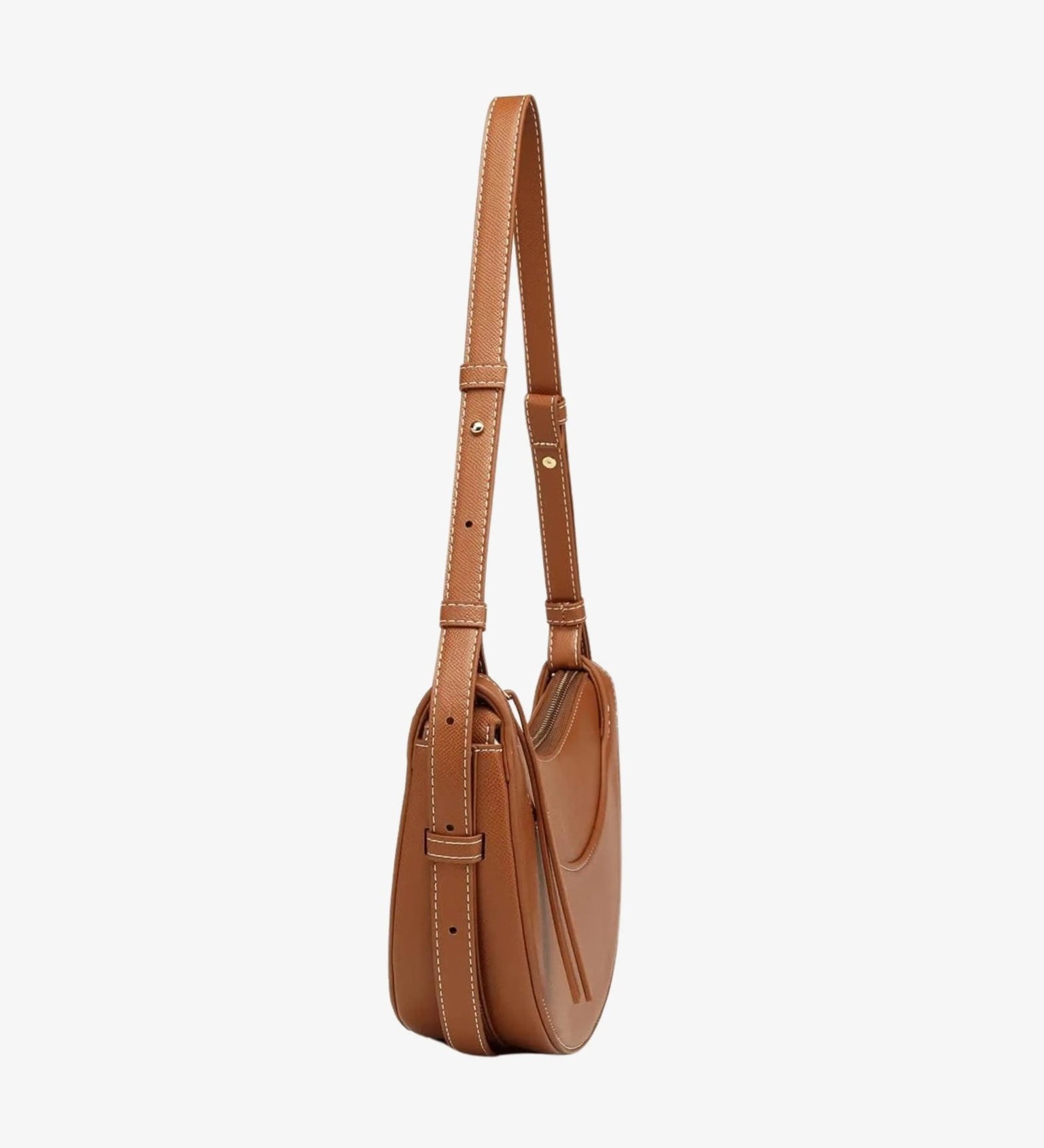 Aria | Tan Saddle Crossbody Bag – Classic & Versatile - in Tan Brown | Arvea Bags